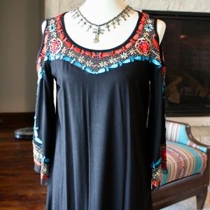 Vintage Collection Colorful Embroidered Beaded Tunic! XS